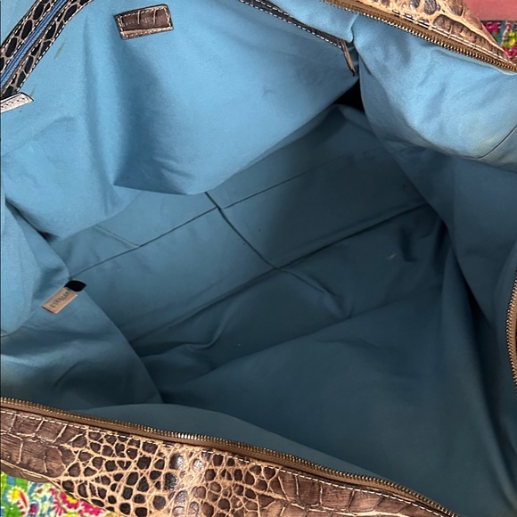 Vintage Dooney & Bourke Brown Croco Nile Bag - Picture 13 of 16